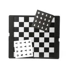Pocket Folding Magnetic International Chess Set Board Checkers Traveler Plane 2024 - buy cheap