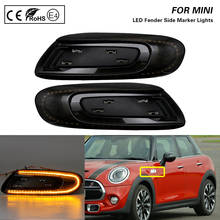 2X LED Fender Marker Light Side Marker Lamp light Amber light smoke lens For Mini Cooper F55 F56 F57 2024 - buy cheap