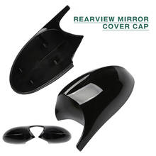 1 Pair Left Right Mirror Cover Car Side Door Rearview Side Mirror Cover Cap For BMW E90 E91 2005-2007 E92 E93 06-09 2024 - buy cheap