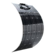 2019 Hot sell new technology semi-flexible solar panel 100w solar panel 12v solar battery charger for car/boat made in China 2024 - buy cheap