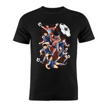 Camiseta de algodão unissex capitão tsubasa, capitão toho, anime, manga, arte clássica 2024 - compre barato