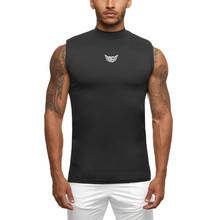 Mens Running Vest Compression Sleeveless T Shirt Summer Gym Tank Top Men Sport Clothing Gym Workout Training Quick Dry Singlet 2024 - buy cheap