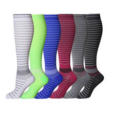 Brothock Medical Resistance To Varicose Veins Compression Socks Professional Stockings Running Striped Elastic Marathon Socks 2024 - buy cheap