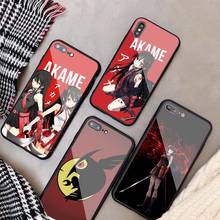 Akame ga kill-capa de vidro temperado para celular iphone, tampa traseira para os modelos 11, 12 pro, xr, x, xs max, 8, 7, 6, 5 plus 2024 - compre barato