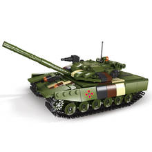 Bloques de construcción para niños, juguete de ladrillos para armar tanque de batalla de la serie 2 de la guerra mundial, con armazón militar, para regalo 2024 - compra barato