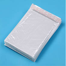 Bolsa de plástico de espuma blanca para correo, sobres acolchados de 11x11cm con burbujas, embalaje para regalo, 10 unidades 2024 - compra barato