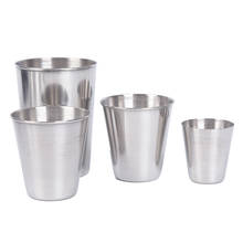 30/70/170ml Travel Cups Set Stainless Steel Cover Mug Camping Cup Mug Drinking Coffee Tea Beer With Case Outdoor Tableware 2024 - buy cheap