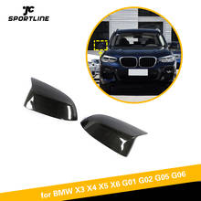 Car Side Mirror Caps Cover for BMW X3 G01 X4 G02 X5 G05 X6 G06 2019 2020 Carbon Fiber Rear View Mirror Cover 2024 - buy cheap