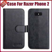 Hot! Flip Soft Leather Case For Razer Phone 2 Case 5.72" 6 Colors Phone Wallet Cover Stand Function Credit Card Slots 2024 - buy cheap