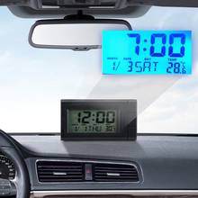 Car-Styling 2 in 1 Car Automobile Digital Clock Auto Watch Automotive Thermometer Hygrometer Decoration Ornament Clock In Car 2024 - buy cheap