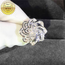 Anillo de oro de 18 k, anillo de diamante Natural Real de 0,65 CT, anillo de compromiso y joyería de boda con certificado 0028 2024 - compra barato