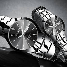 FNGEEN Watch Christmas Couple Stainless Steel Luxury Womens Watch Waterproof Quartz Wristwatch for Lovers Relogio Feminino saati 2024 - buy cheap