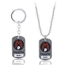 Game Metro Exodus 2033 Key Chain Necklaces Fashion Pendant Necklace Chain Metal Keychain Keyrings Gift Jewelry for Mens 2024 - buy cheap