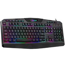 Redragon-teclado K503 RGB para juegos, dispositivo con 8 teclas Multimedia separadas, a prueba de salpicaduras, a prueba de fantasma, para PC y Mac 2024 - compra barato