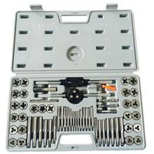 60pcs Tap and Die Set Metric and Imperial Thread Tap Die Wrench Kit Hand Tapping Tools Screw Tap Drill Set 2024 - buy cheap