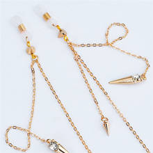 Imixlot Creative Trendy Bullet Tassel Pendant Non-slip Sunglasses Chain Neck Strap Metal Glasses Rope Popular Jewelry Unisex 2024 - buy cheap