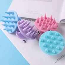 Silicone shampoo scalp hair massager shampoo massage comb bath massage brush scalp massager hair shower brush comb care tool 2024 - buy cheap