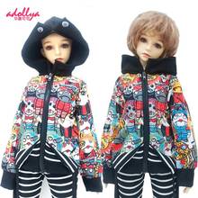 Adollya Doll Accessories BJD Doll Clothes Handsome Dress Up Coat Cool Long Sleeve Cloth Clothing For 1/3 BJD 60cm Winter Clothes 2024 - buy cheap