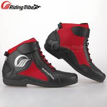 Men Woman Shoes Motorcycle Boots Microfiber Leather Anti Collision Breathable for Off-Road Dirt bike Outdoor Sport Boot A015 2024 - buy cheap