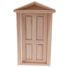 Имитация детской двери в масштабе 1:12, деревянная дверь «сделай сам», мебель, аксессуары для кукольного шланга, детские игрушки для игр 2024 - купить недорого