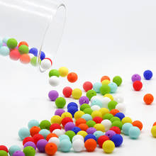 Cute-idea-Cuentas de silicona Perle de 12mm, accesorios para collar de dentición DIY, para productos de bebé, sin BPA de grado alimenticio, 1000 piezas 2024 - compra barato