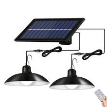 LED Solar Light Outdoors Split Hanging Shed Lights Remote Control Garden Yard Solar Powered Sunlight Street Light With 3M Line 2024 - buy cheap