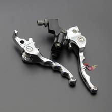 SILVER Bifold Foldable Clutch Brake Lever Handle 125cc 140cc XR50 CRF50 KLX110 TTR SSR PIT PRO DIRT BIKE Max E-Moto New 2024 - buy cheap