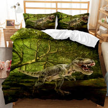 Cartoon Dinosaur 3D Printed Bedding Set Duvet Covers Pillowcases Comforter Bedding Set 2/3pcs Bedclothes Bed Linen (NO sheet) 2024 - buy cheap