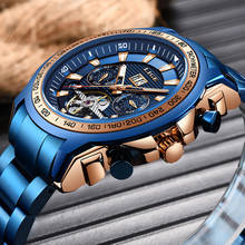 Relogio Masculino LIGE Men's Self-Wind Tourbillon Mechanical Watches Water Resistant Automatic Skeleton Watch Men Relojes 2020 2024 - buy cheap