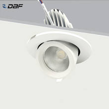 [DBF]360 Degree Rotatable Angle LED Recessed Trunk Downlight 7W 10W 12W 15W 20W Clothing Store Background Ceiling Spot Lightings 2024 - buy cheap