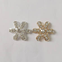 Pingente flor de cristal grande 50 peças 27*29mm, ouro material liga para casamento faça você mesmo artesanato jóias à mão 2024 - compre barato