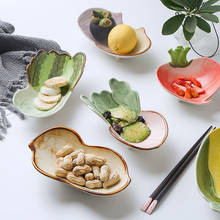 Louça cerâmica criativa de amendoim e tomate prato de porcelana, tigela formato de vegetais prato de jantar 2024 - compre barato