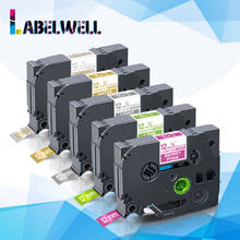 Labelwell 5pk compatível para mqp35 mq835 mql35 mqg35 mq934 fitas de etiquetas laminadas de 12mm para o fabricante da etiqueta 2024 - compre barato
