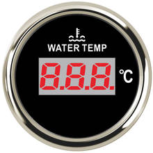 52 мм Автомобильный цифровой измеритель температуры воды для автомобиля турбонаддув Индикатор температуры воды 40 ~ 120 градусов Цельсия 12В 24В 2024 - купить недорого