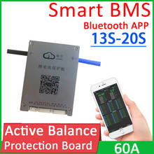 Smart Active Balance Battery Protection Board Bluetooth APP BMS 13S 14S 16S 17S 20S 60A Lifepo4 li-ion LTO 48V 6 LTO 48V 60V 72V 2024 - buy cheap