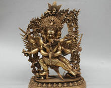 ---505+++12'' China Tibet Dojre Phurba Vajrakila Buddha Bronze Statue 2024 - buy cheap