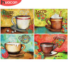 HUACAN Full Square Diamond Painting Coffee Craft Kit Sale 5D DIY Diamond Embroidery Landscape Mosaic Cartoon Home Decoration 2024 - buy cheap