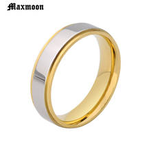 Maxmoon антиаллергенные гладкие Простые Свадебные парные кольца для мужчин или женщин из нержавеющей стали кольца для женщин Оптовая обручальные кольца 2024 - купить недорого