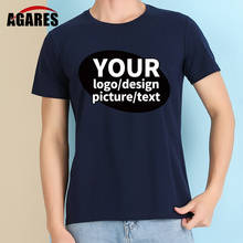 DIY хлопковая футболка с коротким рукавом, Повседневная футболка, топы, футболки, ваш собственный дизайн, логотип, изображение, текст на заказ, для мужчин и женщин, 11 цветов 2024 - купить недорого