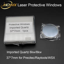 As janelas protetoras do laser de jhchmx/lente 37*7mm 6kw-8kw importaram o quartzo para a cabeça do laser da fibra de precitec raytools wsx 2024 - compre barato