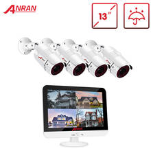 ANRAN-Sistema de videovigilancia, Kit de cámara de visión nocturna IR al aire libre, 1080P, 13 pulgadas, AHD, DVR, analógica, HD 2024 - compra barato