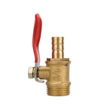2 Pcs 3/8" Male Thread to Barbed 8mm Pipe Port Copper Valve   Agriculture Greenhouse Water Tank Water Shut Off Flow Controller 2024 - buy cheap