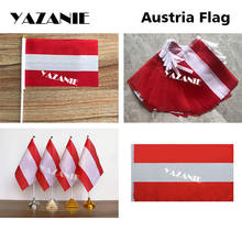 YAZANIE 14*21cm 5pcs Austria Hand Flag 20pcs Bunting String Flag 4pcs Table Flag 90*150cm World Country National Flags Banners 2024 - buy cheap