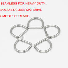 HQ SD01 SEAMLESS Stainless Steel Dee D Ring Buckle Bag Shoes Parts Leather Craft Strap Pets Collar DIY Sewing Accessories 10PCS 2024 - buy cheap