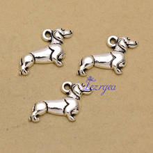 35pcs/lot--20x15mm, Dachshund Dog cham,Antique silver plated dog charms,DIY supplies, Jewelry accessories 2024 - buy cheap