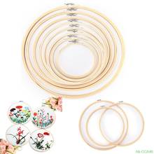 Hot 13/15 /18/20 /23 /26 /30 /34 cm Embroidery Hoops Frame Set Bamboo Wooden Rings for DIY Cross Stitch Needle Craft Tools 2024 - buy cheap