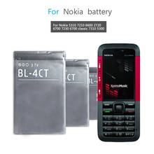 Mobile Phone Battery For Nokia 5310 6700S X3 X3-00 7230 7310C 5630 2720A 7210C 6600F Replacement Battery BL 4CT BL-4CT 860mAh 2024 - buy cheap