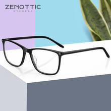 ZENOTTIC Fashion Acetate Glasses Frames With Spring Hinges Female Vintage Myopia Prescription Square Optical Spectacles Frame 2024 - buy cheap