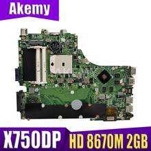 90MB01N0-R00020 EDP 30Pin X750DP laptop Motherboard REV:2.0 For ASUS R510D X550 X550DP K550D X550D K550DP HD 8670M 2GB mainboard 2024 - buy cheap