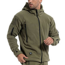 Men Winter Jacket Outdoor Softshell Fleece Jackets US Military Tactical Jacket Hooded Coat Hiking Hunting Combat Camping Jackets 2024 - buy cheap